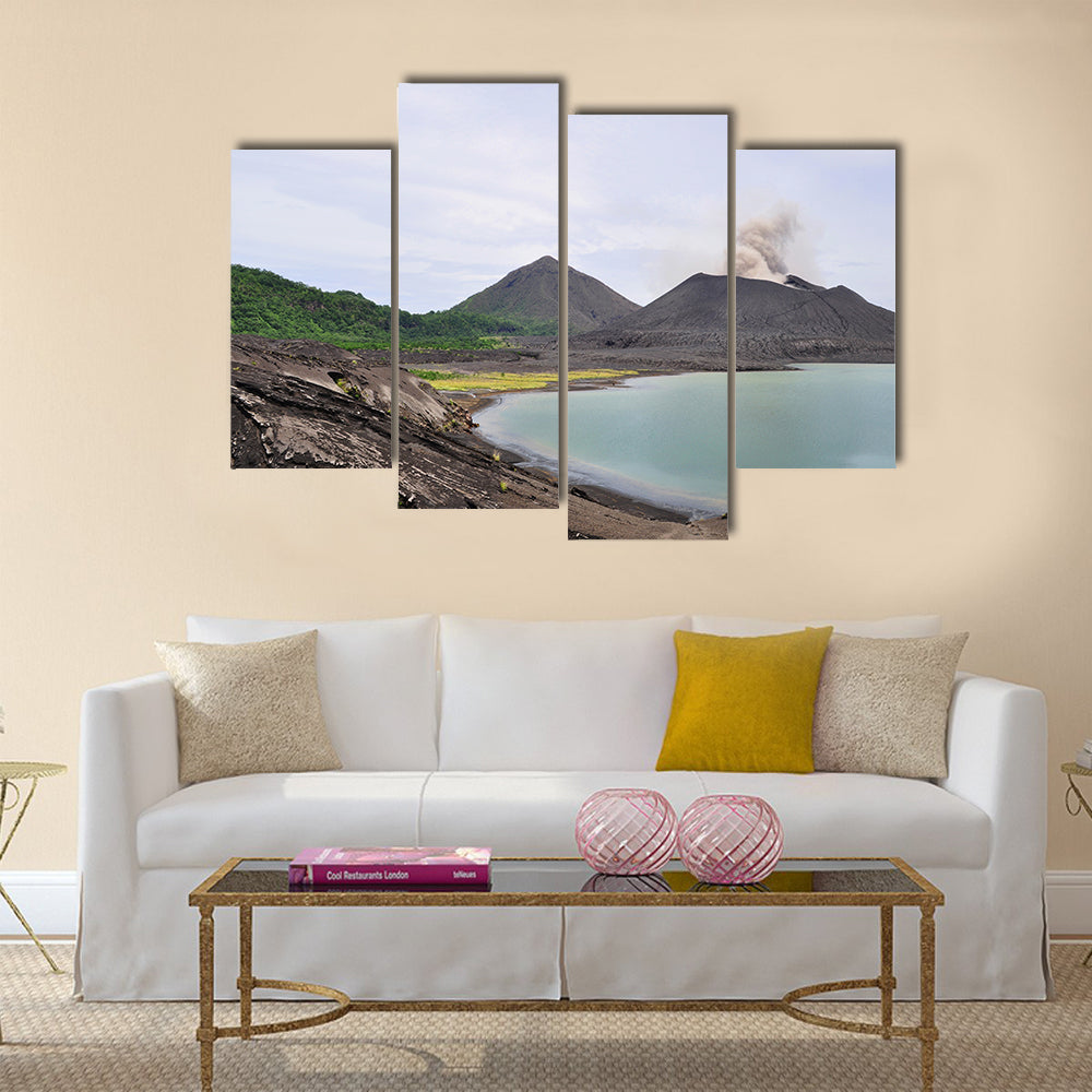 Tavurvur volcano, Papua New Guinea Multi panel canvas wall art