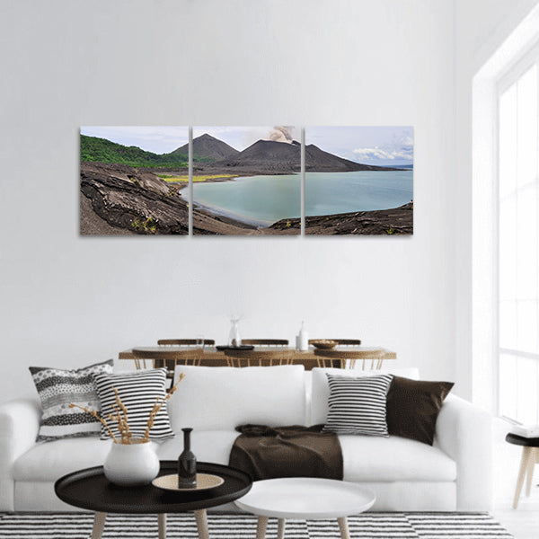 Tavurvur volcano, Papua New Guinea panoramic canvas wall art