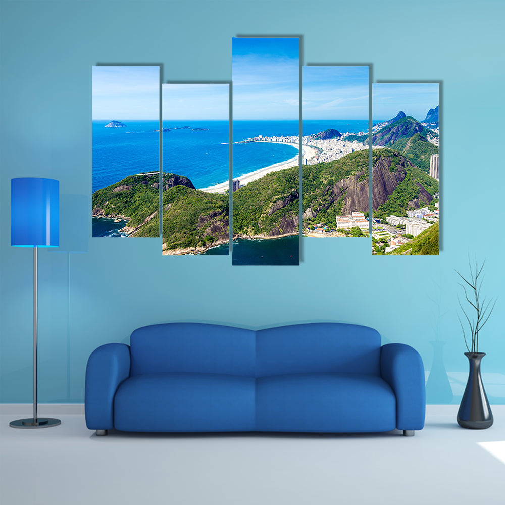 An Amazing landscape in Rio de Janeiro, Brazil Multi Panel Canvas Wall Art