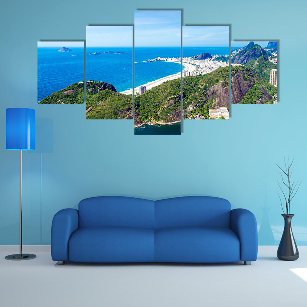 An Amazing landscape in Rio de Janeiro, Brazil Multi Panel Canvas Wall Art