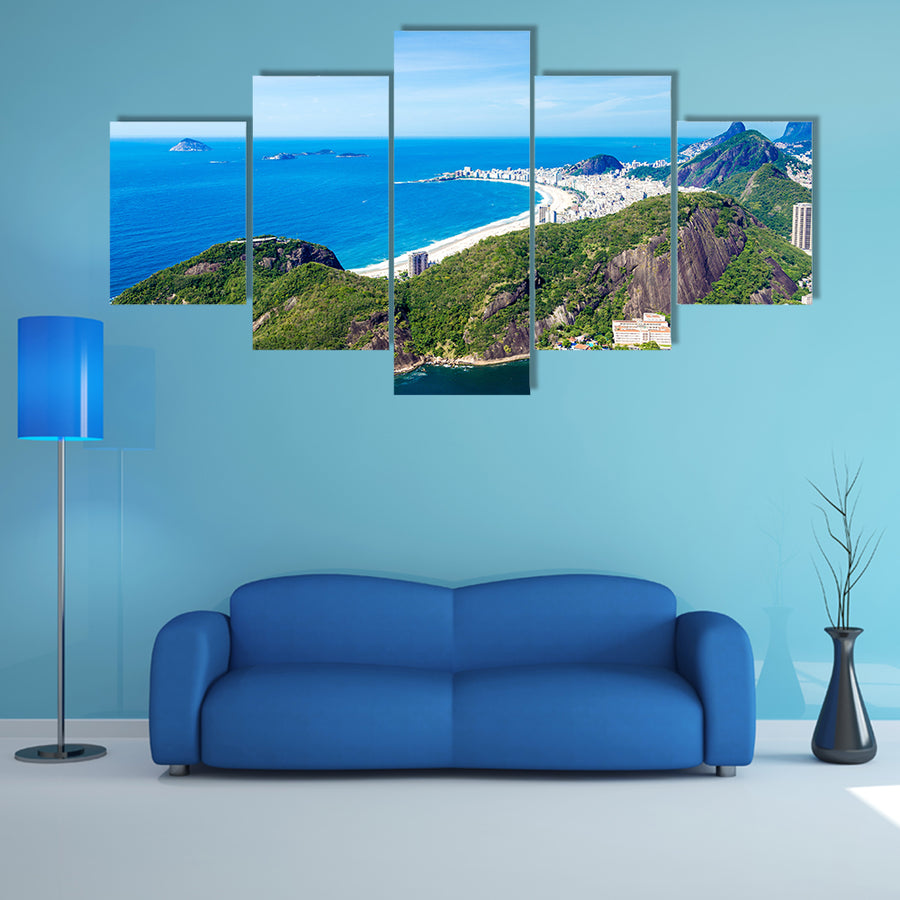 An Amazing landscape in Rio de Janeiro, Brazil Multi Panel Canvas Wall Art