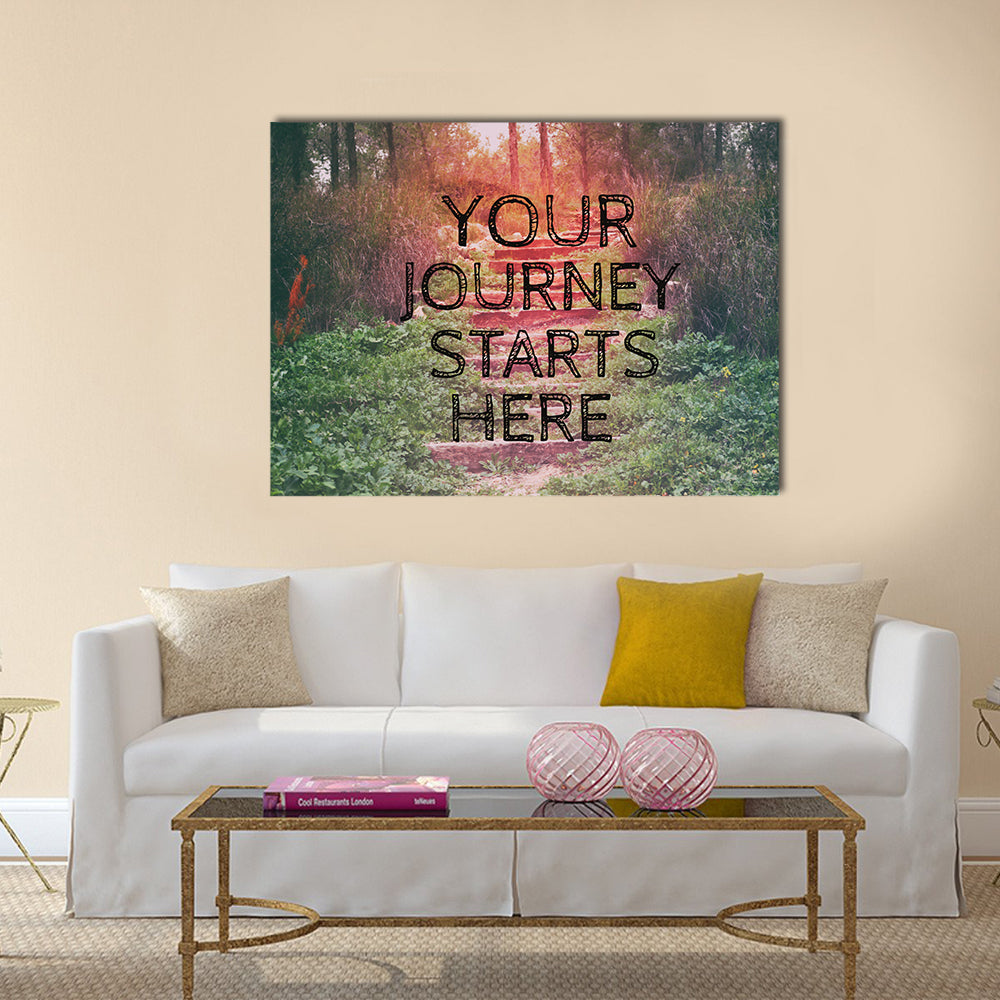 your journey starts here Multi Panel Canvas Wall Art