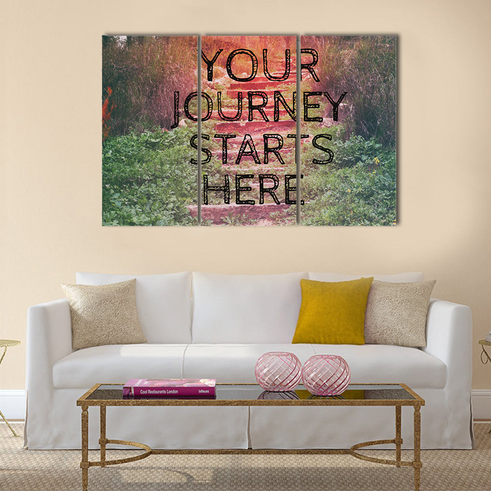 your journey starts here Multi Panel Canvas Wall Art
