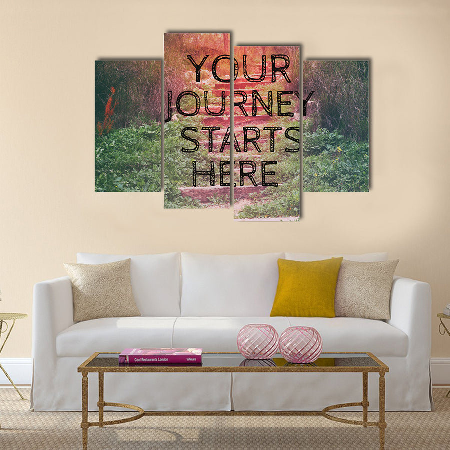 your journey starts here Multi Panel Canvas Wall Art