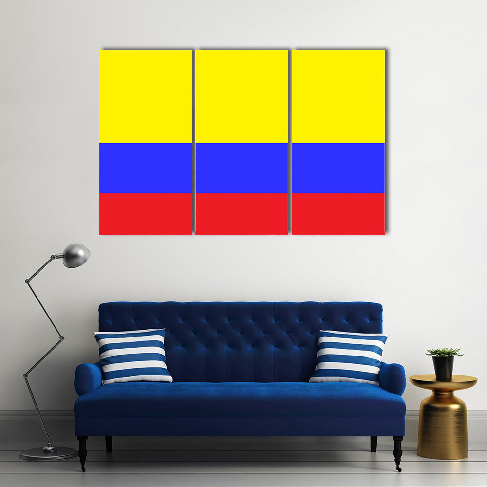 Flag of Colombia Multi panel canvas wall art