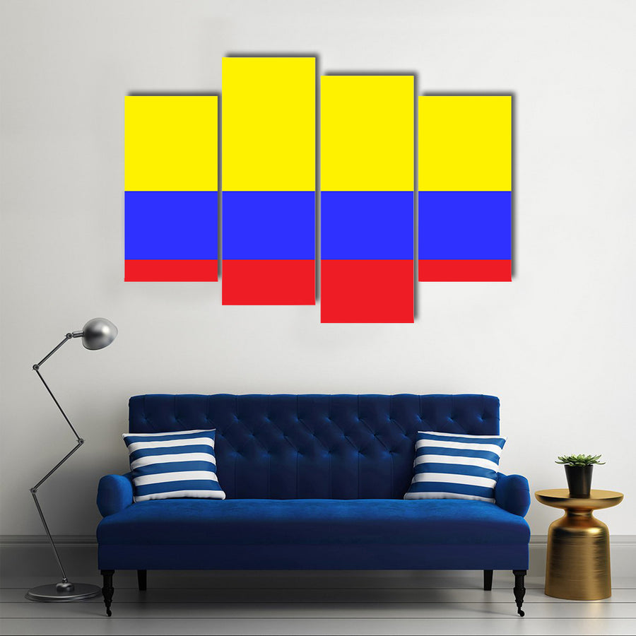 Flag of Colombia Multi panel canvas wall art