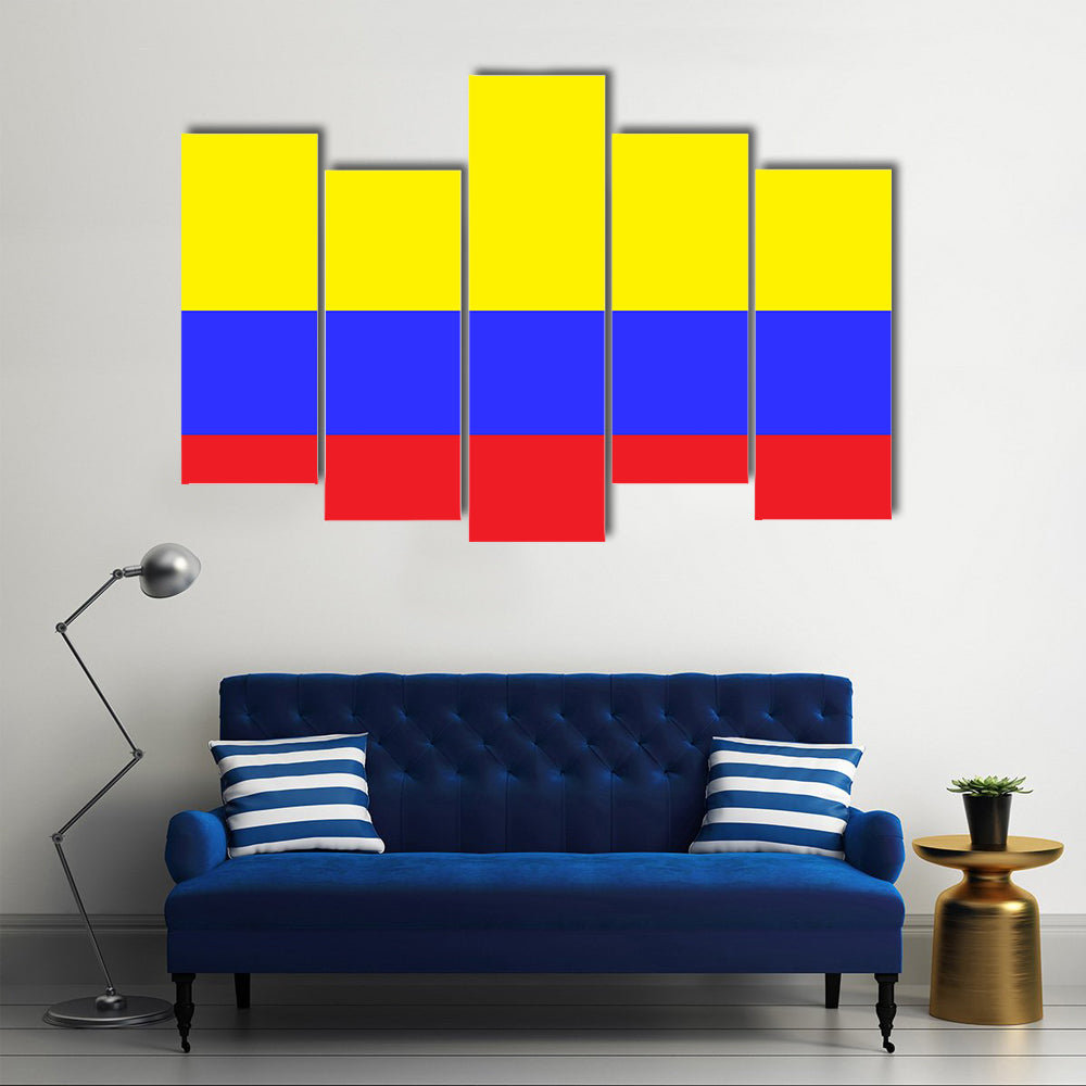 Flag of Colombia Multi panel canvas wall art
