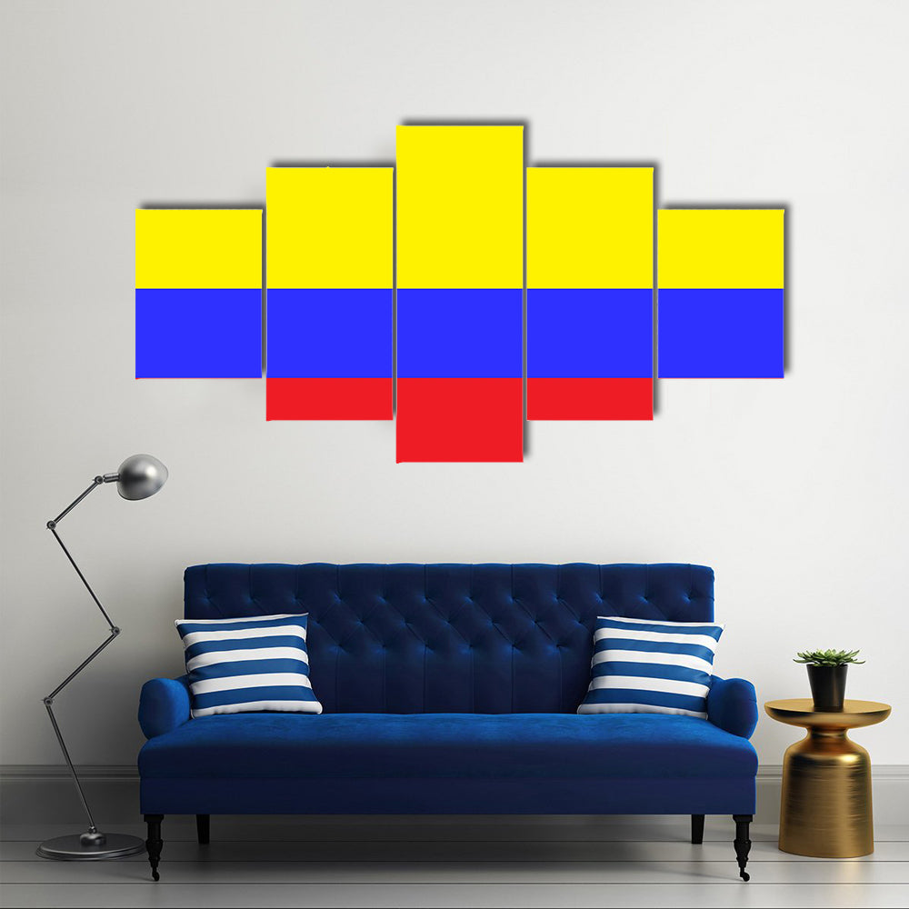 Flag of Colombia Multi panel canvas wall art