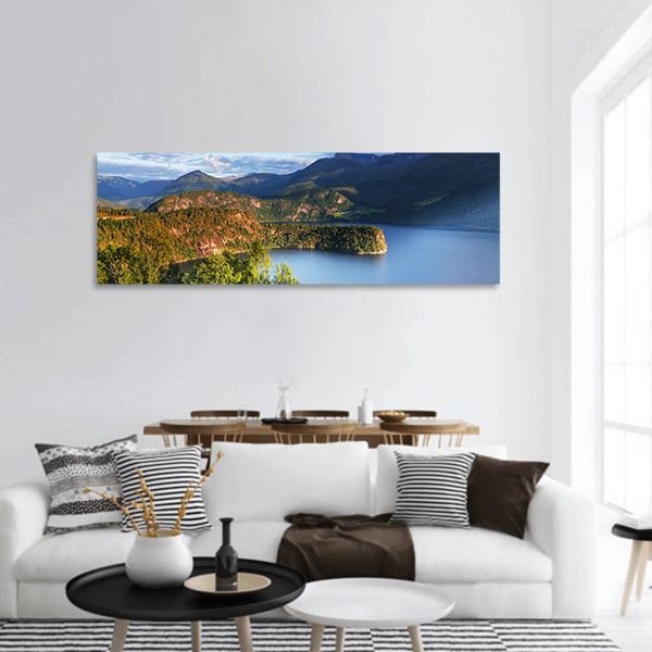Norway landscapes Panoramic Canvas Wall Art