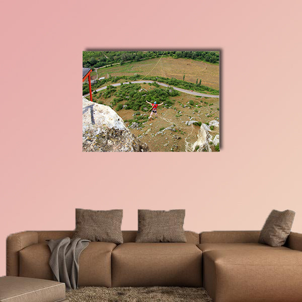 Rope jumping Multi panel canvas wall art