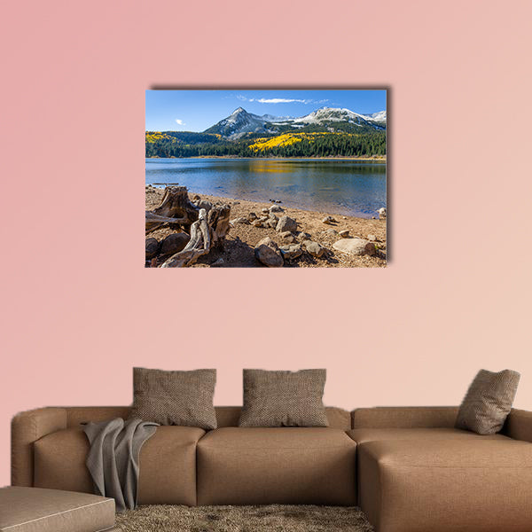 Lost Lake along the Kebler Pass in the Gunnison National multi panel canvas wall art