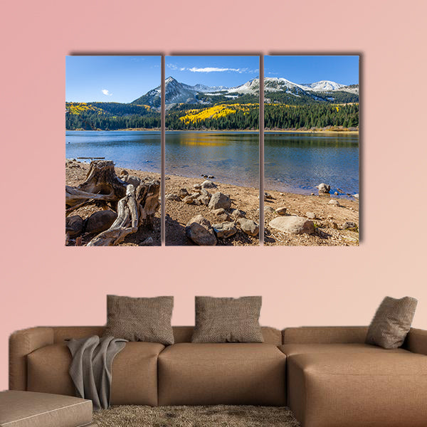 Lost Lake along the Kebler Pass in the Gunnison National Forest, Colorado multi panel canvas wall art