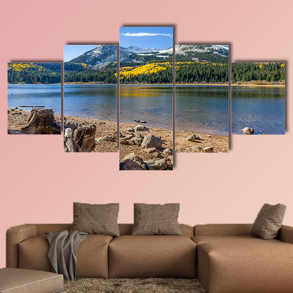 Lost Lake along the Kebler Pass in the Gunnison National Forest, Colorado multi panel canvas wall art