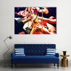 Clinking Glasses with Alcohol and toasting, Party Multi Canvas Print Wall Art