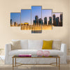 Choreographed Dubai Fountain in the evening  multi panel canvas wall art