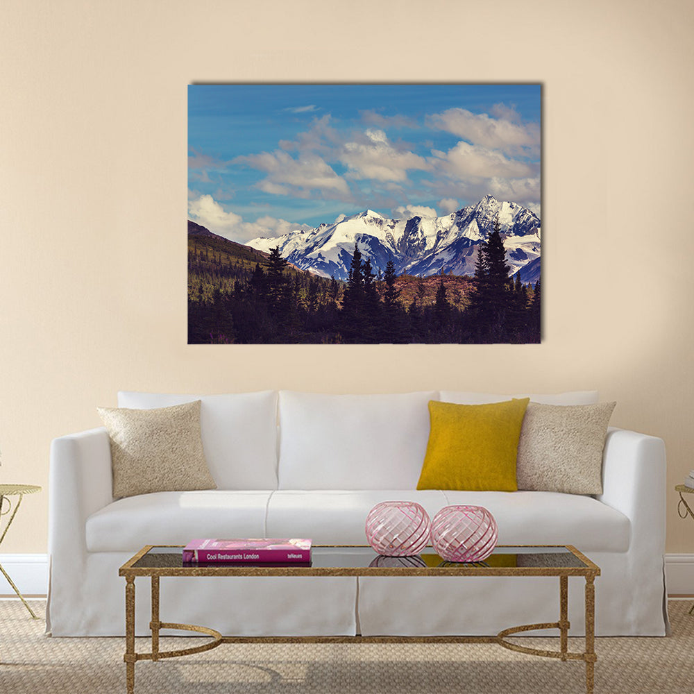 Mountains in Alaska, United States multi panel canvas wall art