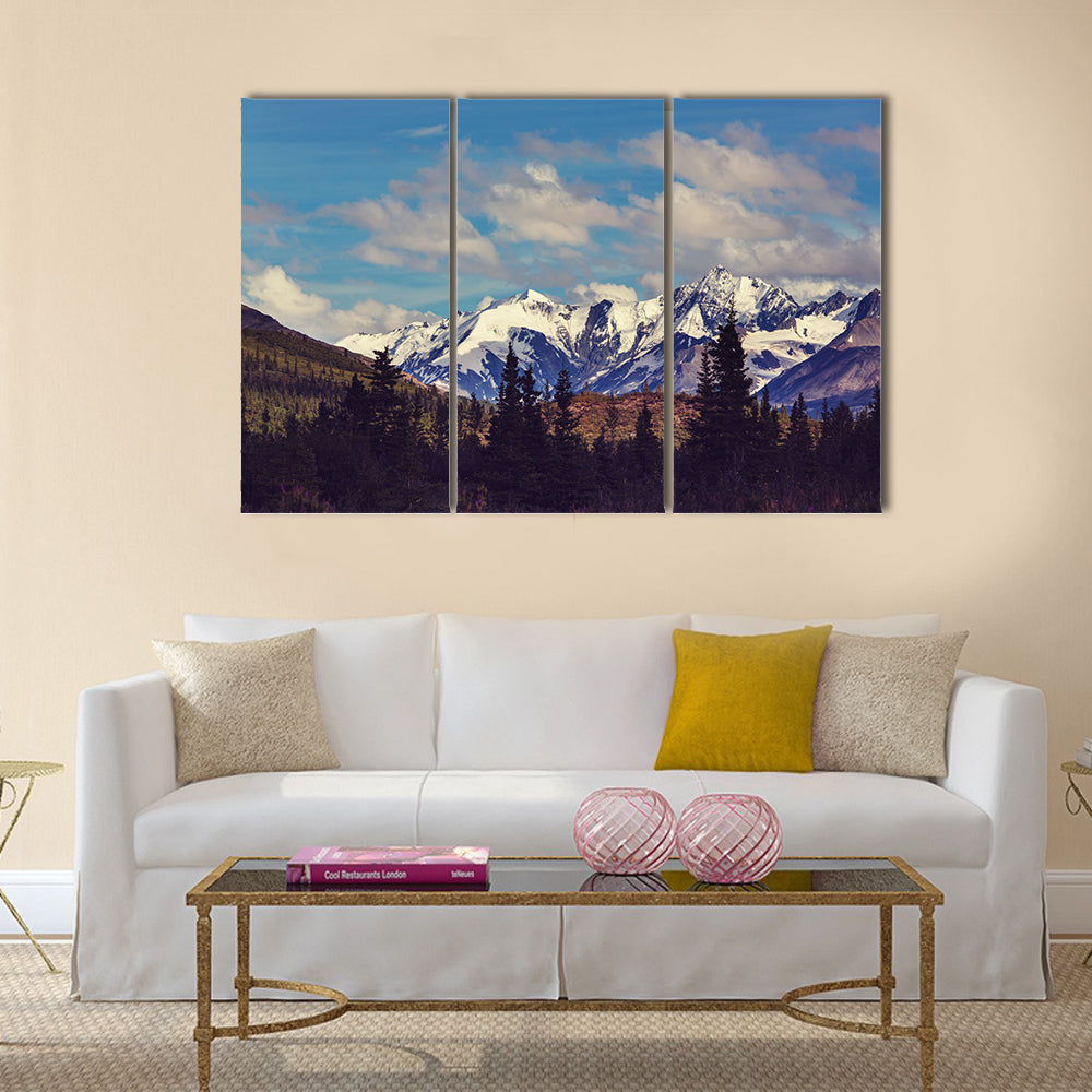 Mountains in Alaska, United States multi panel canvas wall art