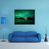 Aurora Borealis (Northern Lights) in Iceland multi panel canvas wall art