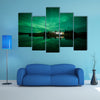 Aurora Borealis (Northern Lights) in Iceland multi panel canvas wall art