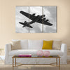 World War II era heavy bomber on a mission Multi Panel Canvas Wall Art