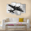 World War II era heavy bomber on a mission Multi Panel Canvas Wall Art