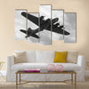 World War II era heavy bomber on a mission Multi Panel Canvas Wall Art