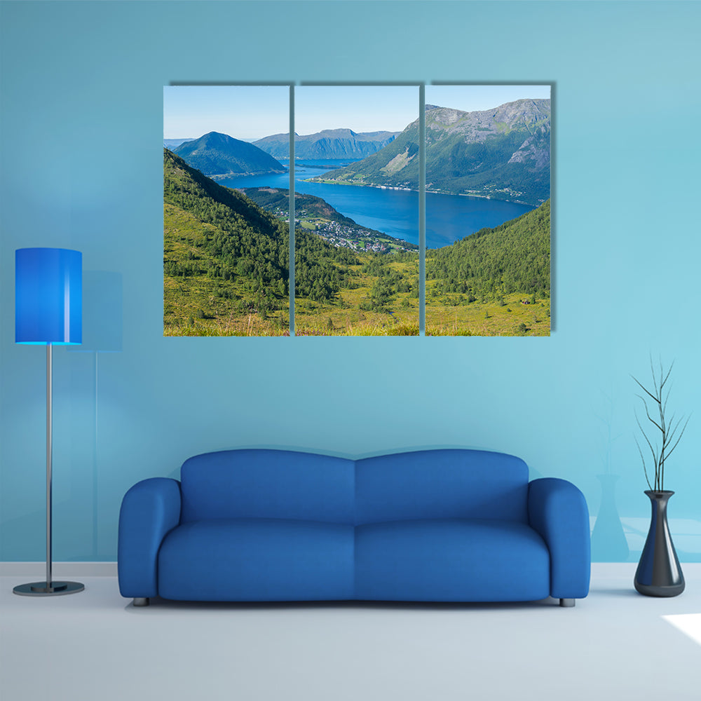 View of rsta, Norway multi panel canvas wall art