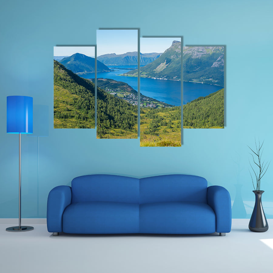 View of rsta, Norway multi panel canvas wall art