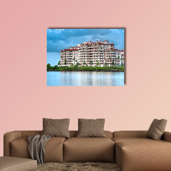 View of apartments in Fisher Island, a very exclusive enclave wall art