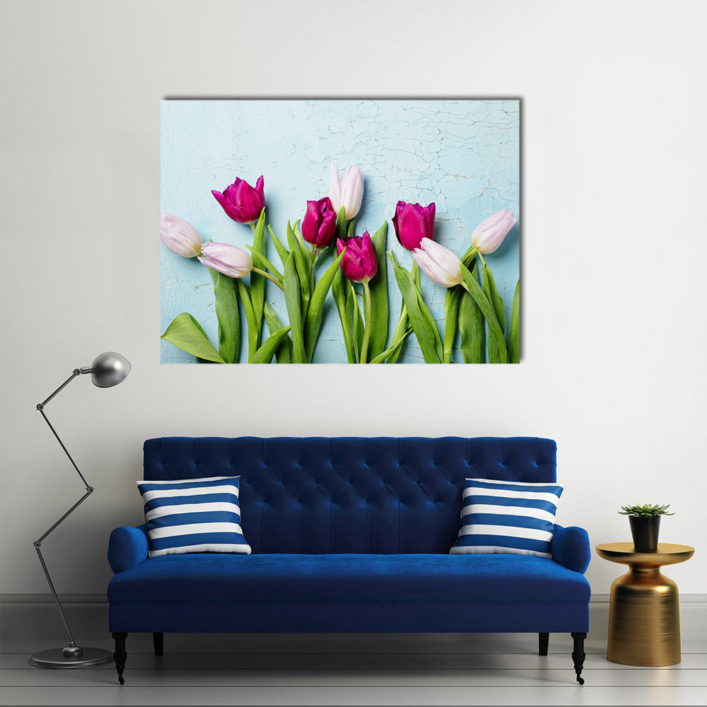 The Background Of Flowers With Contrasting Colors, Multi Panel Canvas Wall Art