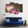 Firework at Hong Kong Disneyland Multi Canvas Print Wall Art