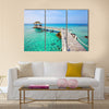 Beautiful paradise tropical beach Multi panel canvas wall art