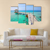 Beautiful paradise tropical beach Multi panel canvas wall art