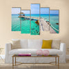 Beautiful paradise tropical beach Multi panel canvas wall art