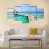 Beautiful paradise tropical beach Multi panel canvas wall art