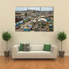 View of central district of Cape Coast, Ghana Multi Panel Canvas Wall Art