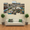 View of central district of Cape Coast, Ghana Multi Panel Canvas Wall Art