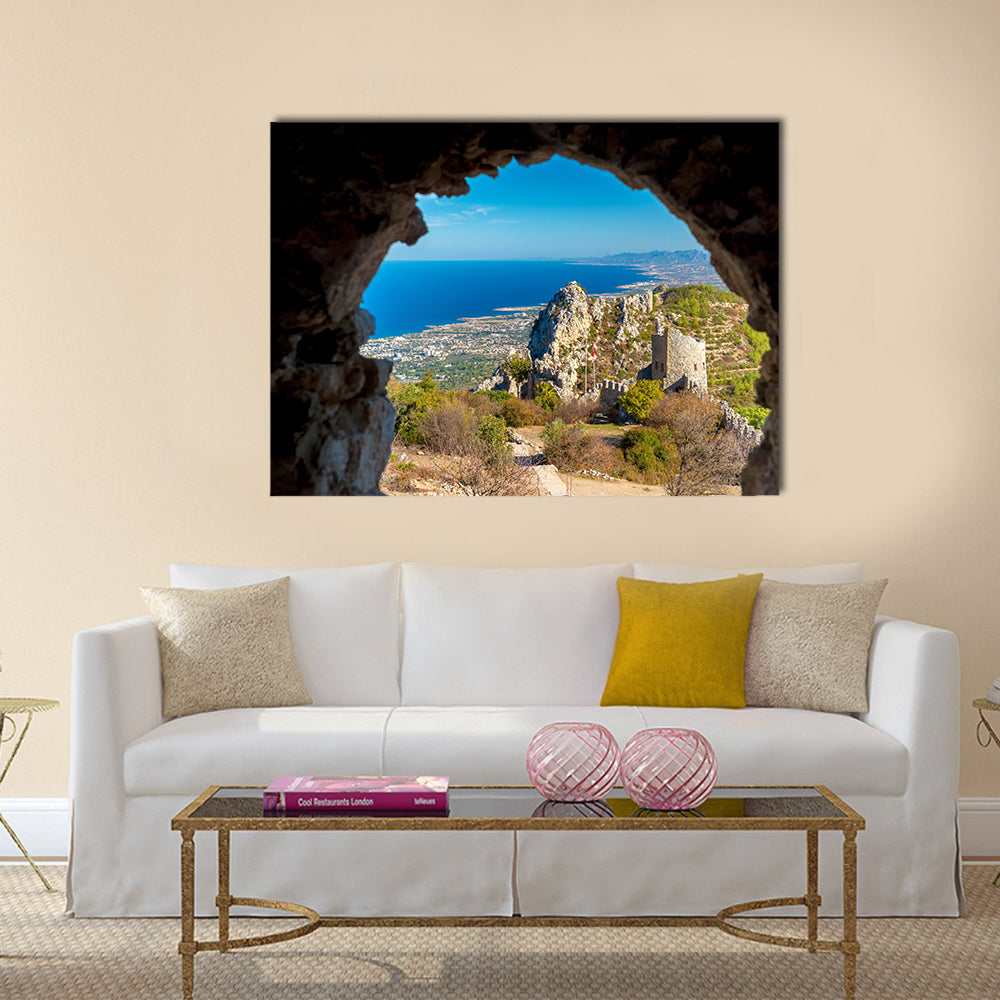 St. Hilarion Castle Kyrenia District, Cyprus Multi Panel Canvas Wall Art