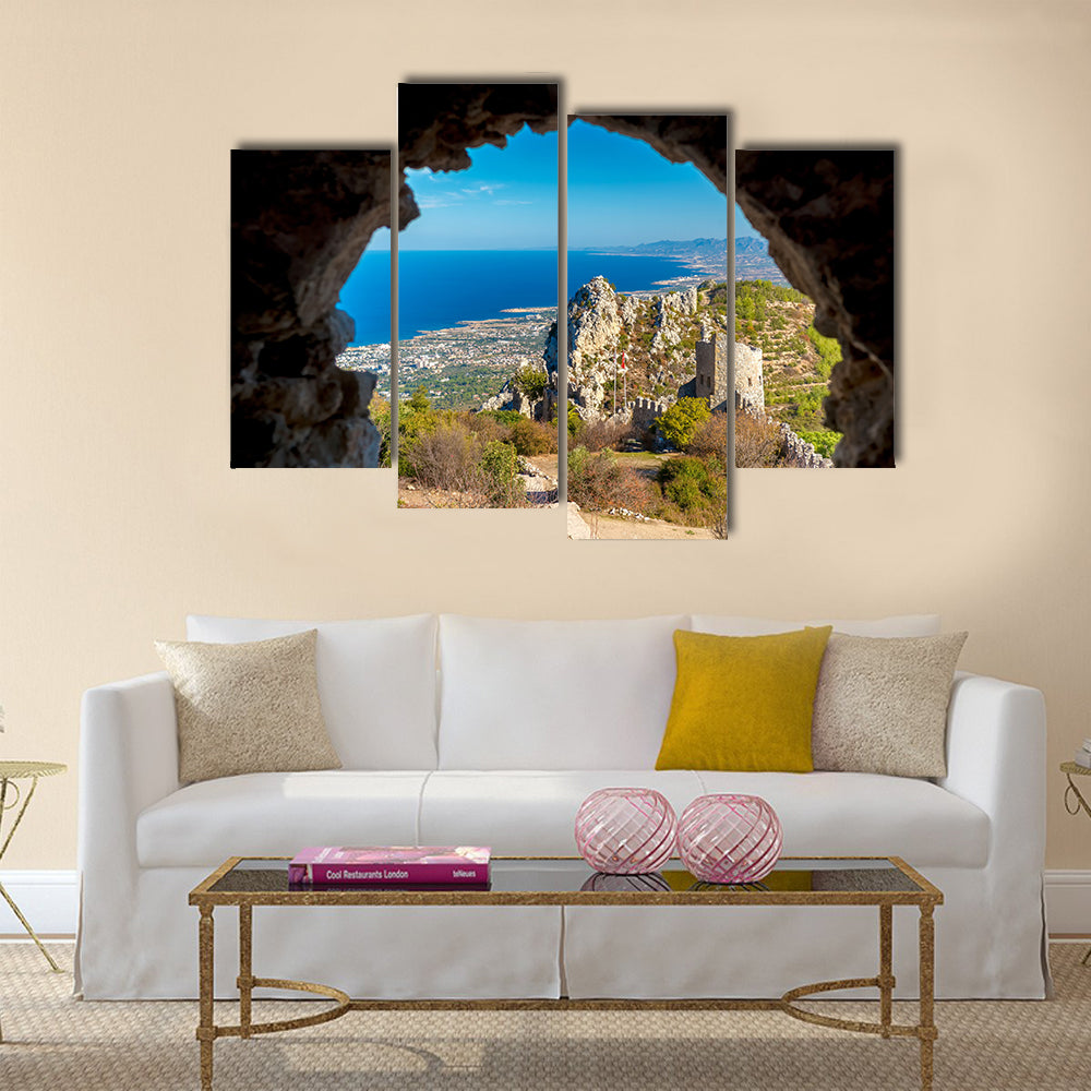 St. Hilarion Castle Kyrenia District, Cyprus Multi Panel Canvas Wall Art
