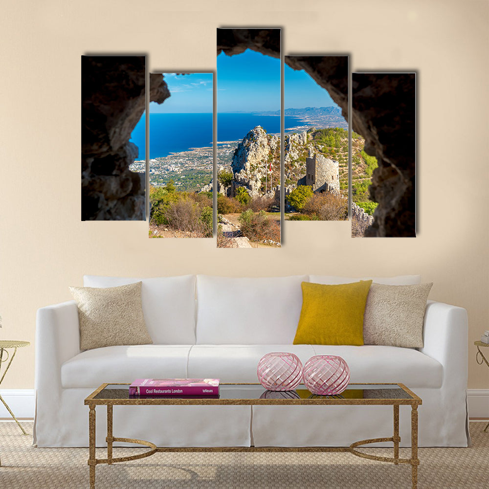St. Hilarion Castle Kyrenia District, Cyprus Multi Panel Canvas Wall Art