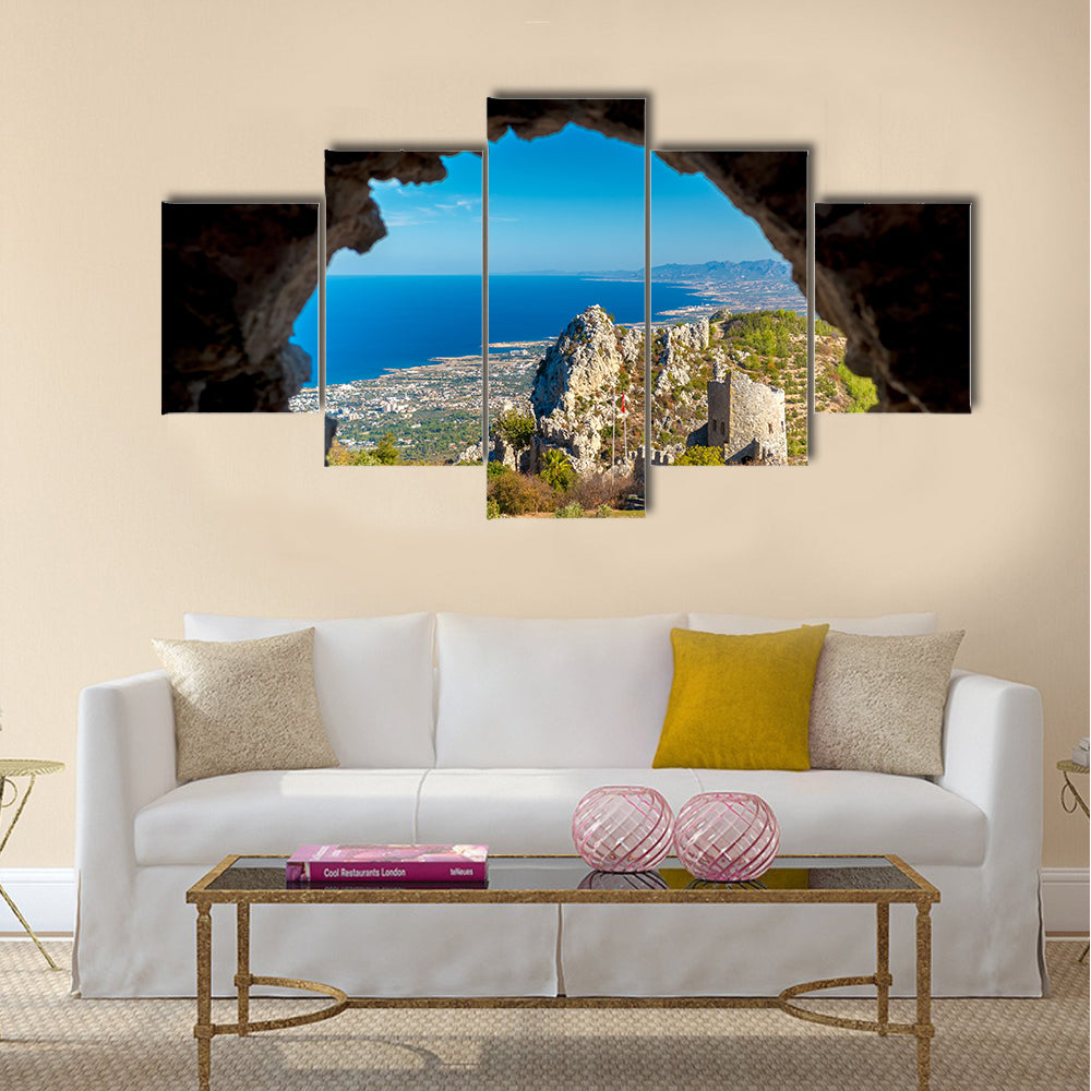 St. Hilarion Castle Kyrenia District, Cyprus Multi Panel Canvas Wall Art