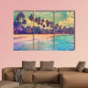 Paradise nature, sea and hotel house on the tropical beach wall art