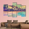 Paradise nature, sea and hotel house on the tropical beach wall art