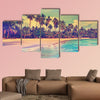 Paradise nature, sea and hotel house on the tropical beach wall art