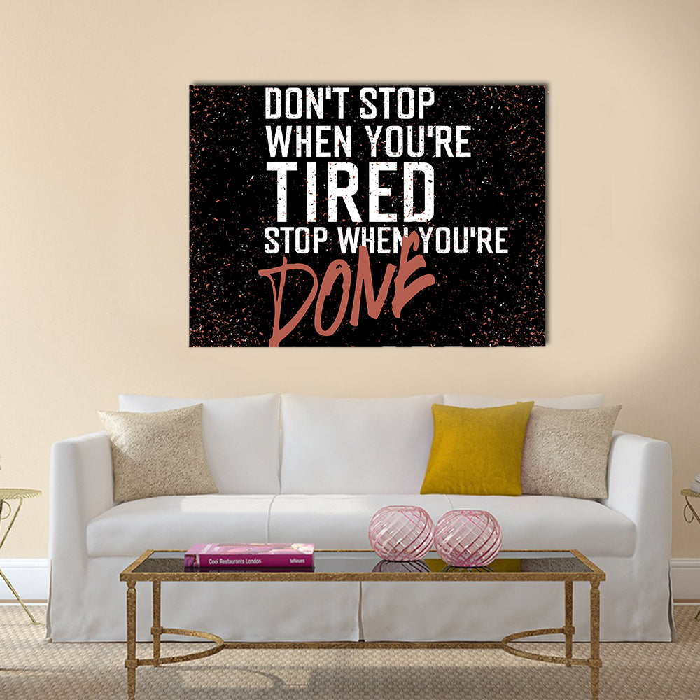 Motivational poster Multi Panel Canvas Wall Art