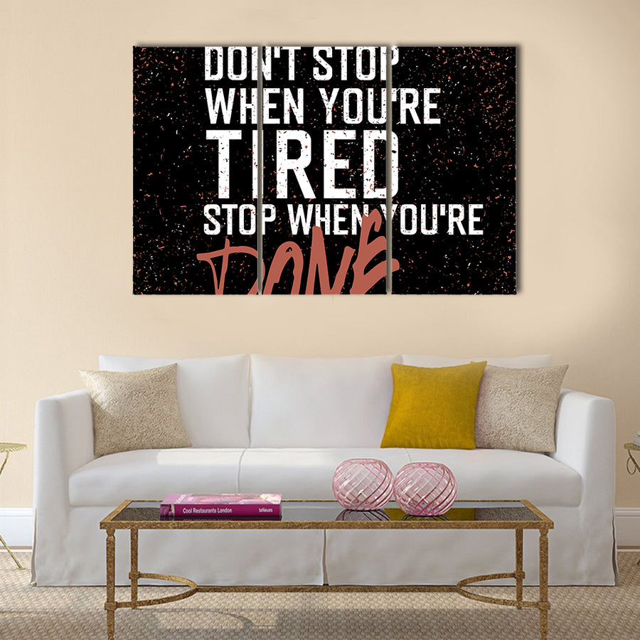 Motivational poster Multi Panel Canvas Wall Art