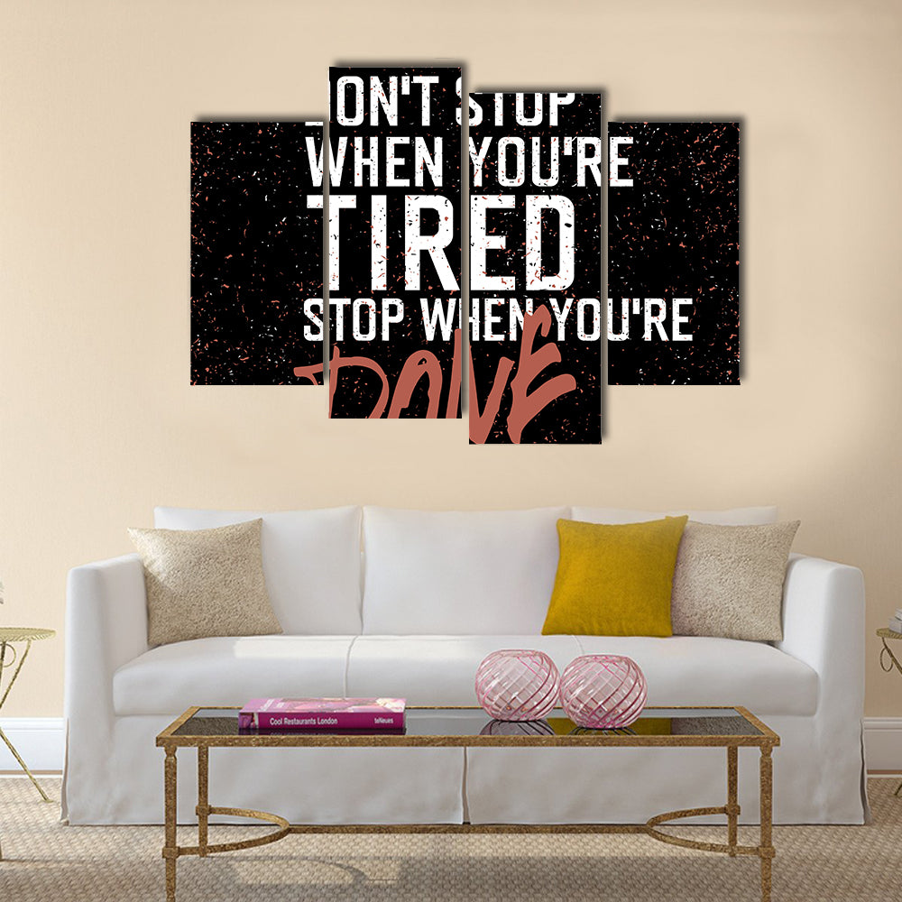 Motivational poster Multi Panel Canvas Wall Art