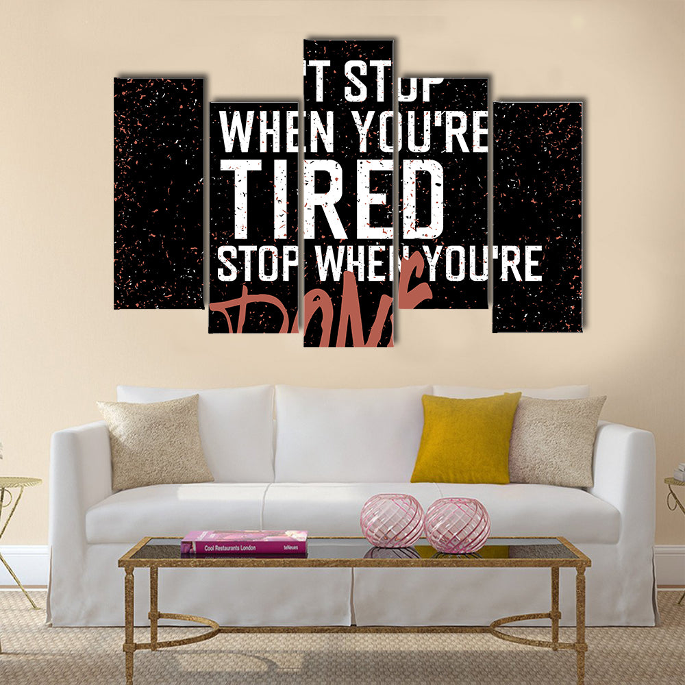Motivational poster Multi Panel Canvas Wall Art
