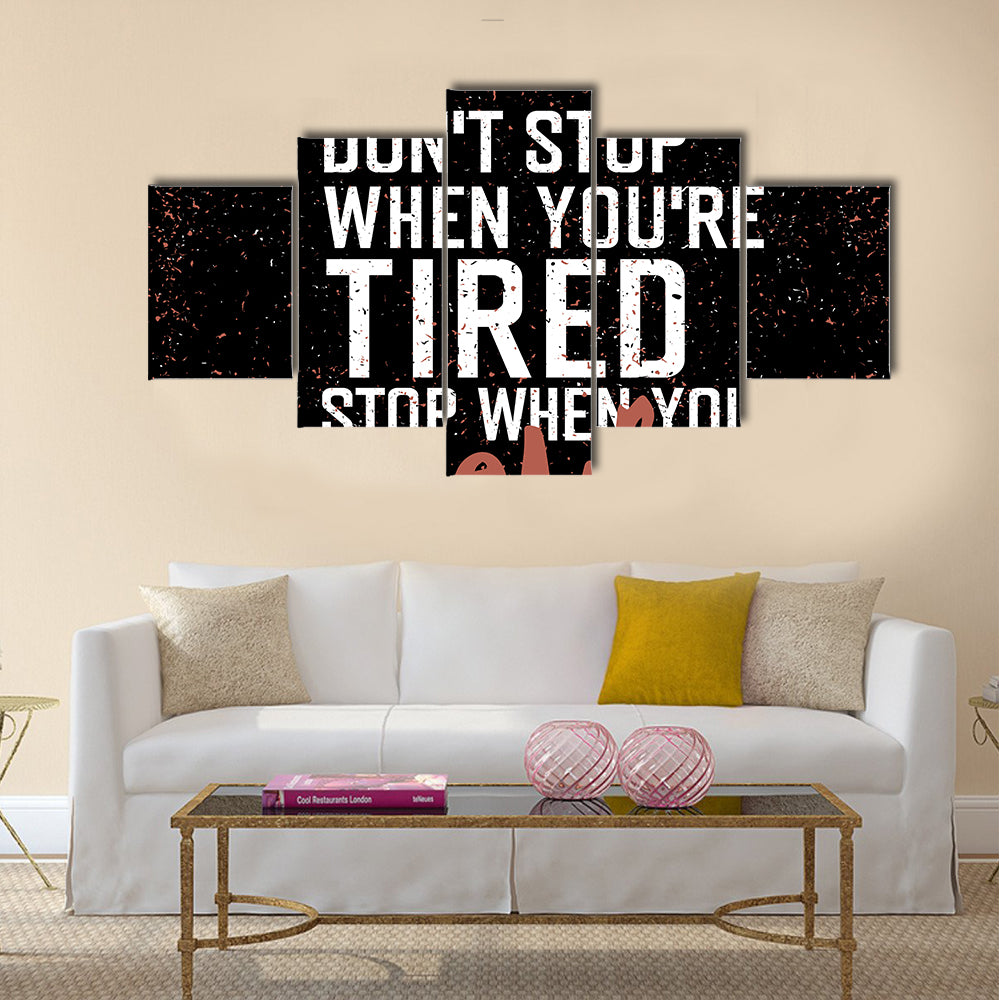 Motivational poster Multi Panel Canvas Wall Art