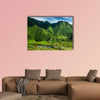 Village houses near rice terraces fields Philippines UNESCO heritage, multi panel canvas wall art